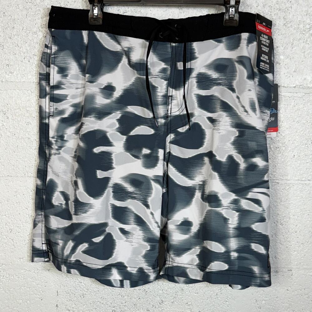 Speedo Men's Print Bondi Basin 20" Boardshorts Anthracite 2XL $62